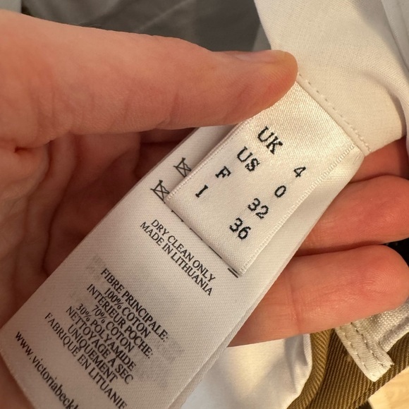 VICTORIA BECKHAM Relaxed Wide Leg Cargo Trousers Pants Tobacco Size 0  $690 NWT - Picture 6 of 8